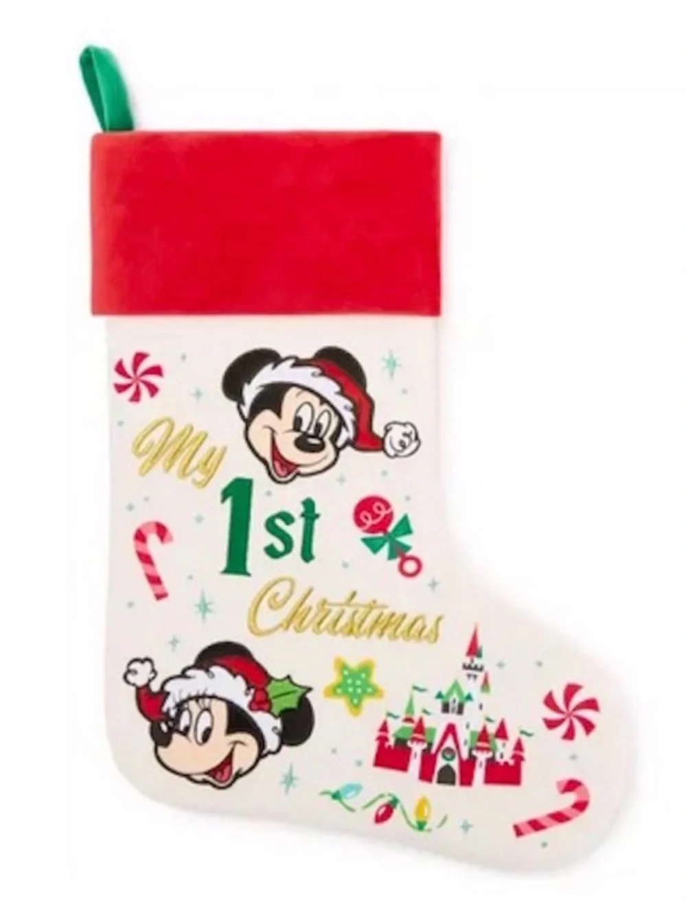New Original Disney Store My First Christmas Stoking